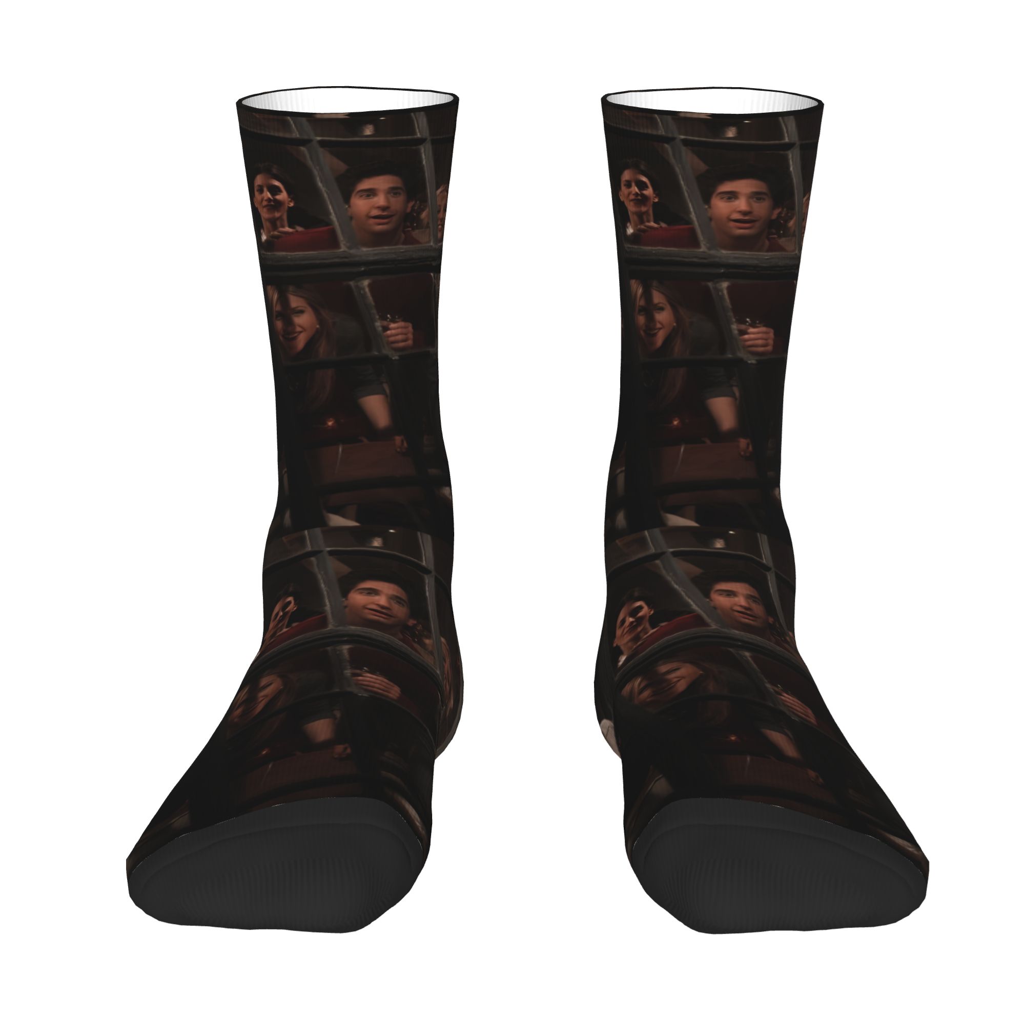 Dress Sock Men - ถุงเท้าคัสตอมลายตลกสำหรับผู้ชายและผู้หญิง ถุงเท้าลายทีวีโชว์ สำหรับฤดูใบไม้ผลิ ฤดูร้อน ฤดูใบไม้ร่วง และฤดูหนาว