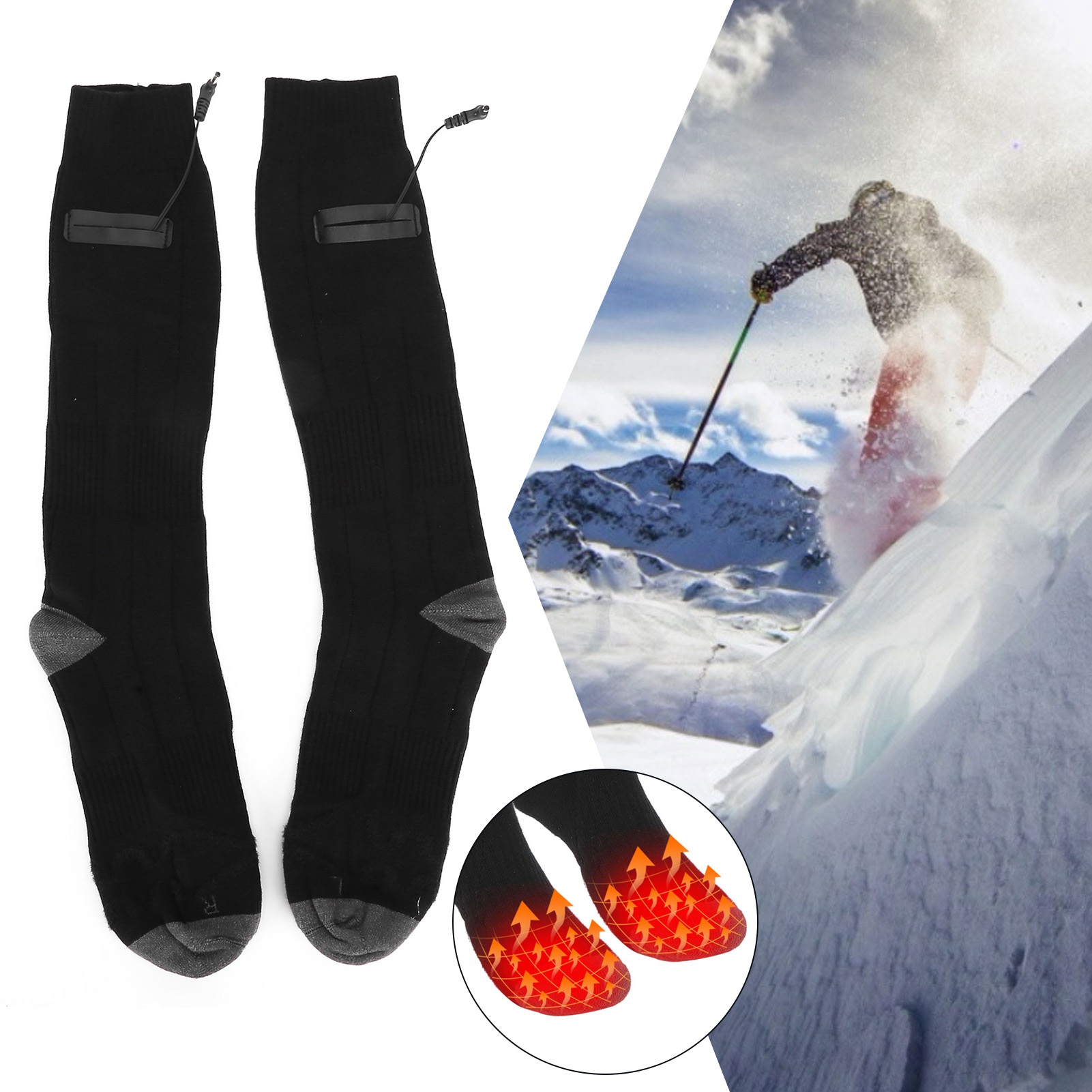 ถุงเท้าไฟฟ้า ถุงเท้าทำความร้อน - Thermal Sock Winter บทวิจารณ์และราคา