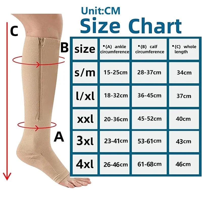 1/2/3/4 คู่ ถุงเท้ารัดกล้ามเนื - Compression Sock Medical บทวิจารณ์และราคา