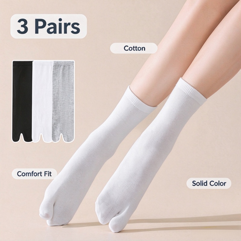 3 คู่/ล็อต ถุงเท้าแยกนิ้วเท้าผ - Toe Sock Split บทวิจารณ์และราคา