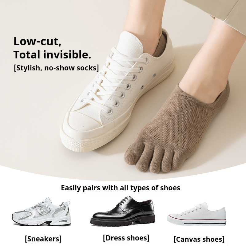 ถุงเท้าผ้าฝ้ายห้านิ้วสำหรับผู้ - Toe Sock Split บทวิจารณ์และราคา