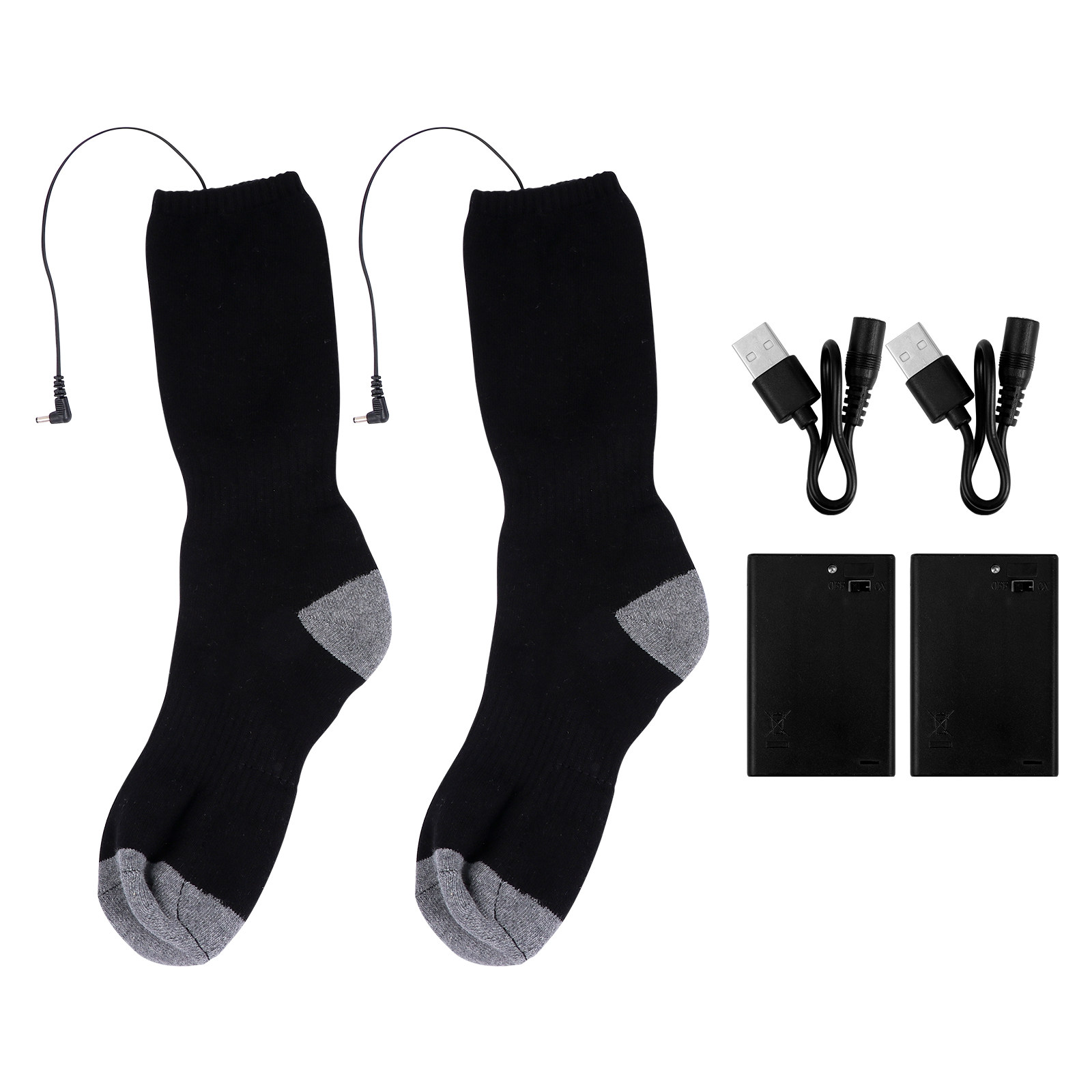 1 ชุด ถุงเท้าไฟฟ้าให้ความร้อน  - Thermal Sock Winter บทวิจารณ์และราคา