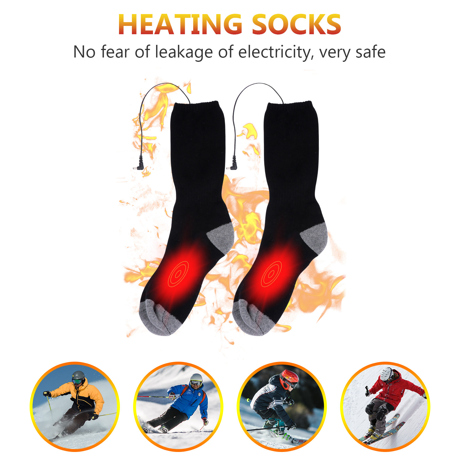 1 ชุด ถุงเท้าไฟฟ้าให้ความร้อน  - Thermal Sock Winter บทวิจารณ์และราคา