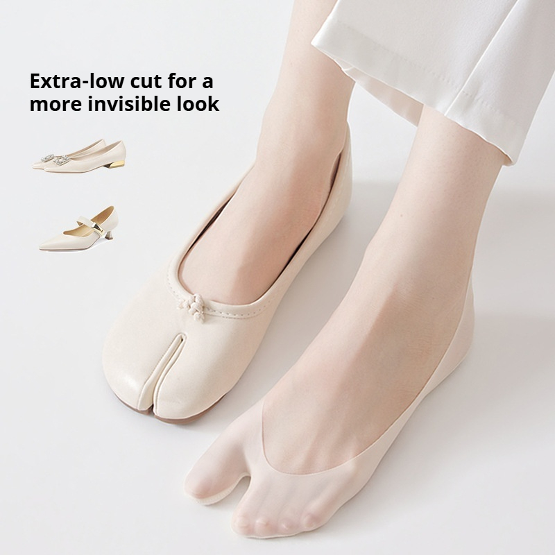 ถุงเท้าผ้าไหมเย็นสำหรับผู้หญิง - Toe Sock Split บทวิจารณ์และราคา